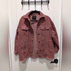 Zara pink courdoroy jacket